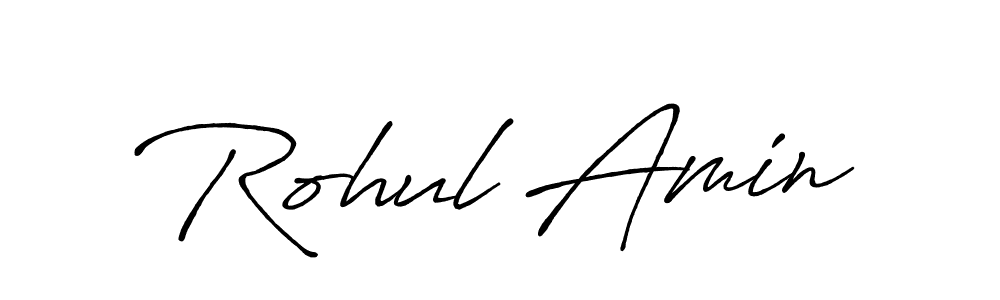 Also we have Rohul Amin name is the best signature style. Create professional handwritten signature collection using Antro_Vectra_Bolder autograph style. Rohul Amin signature style 7 images and pictures png
